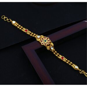 916 CZ gold Hallmark Light Weight Attractive Design Bracelet
