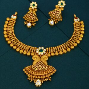 916 gold Antique Bridal Gold Necklace Set
