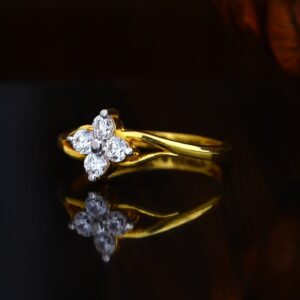 22KT Gold Hallmark Trendy Ring