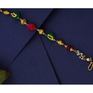 22KT Hallmark Gold mani Moti Mala