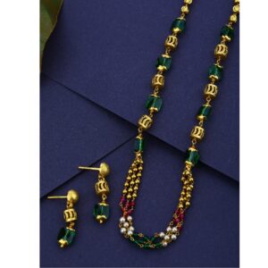 916 Gold 3 Layer Mani moti Mala
