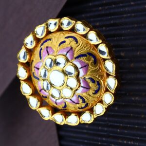 916 CZ Gold antique Casual And Party wear Ring