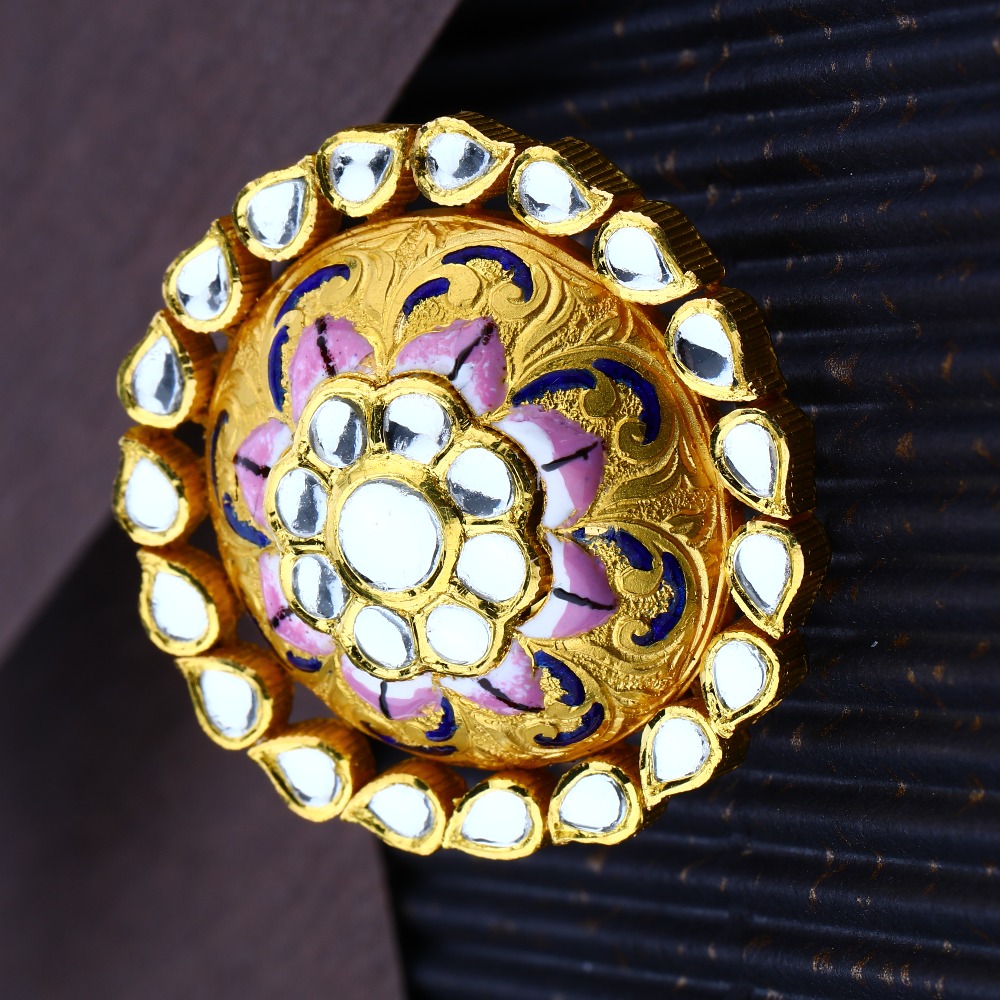 916 CZ Gold antique Casual And Party wear Ring