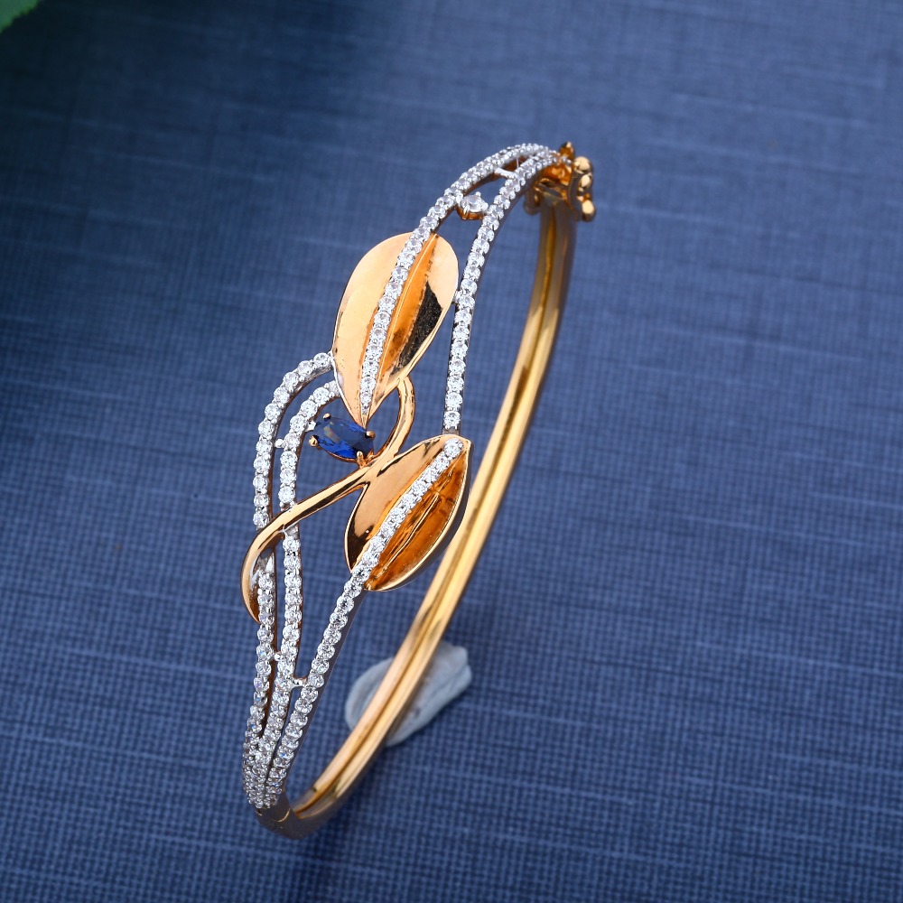 916 CZ Hallmark Gold Engraved Bracelet