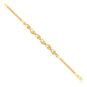14 k yellow gold hallmarked fancy bracelet