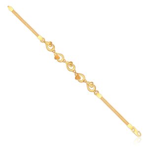 14 k yellow gold hallmarked stylish bracelet