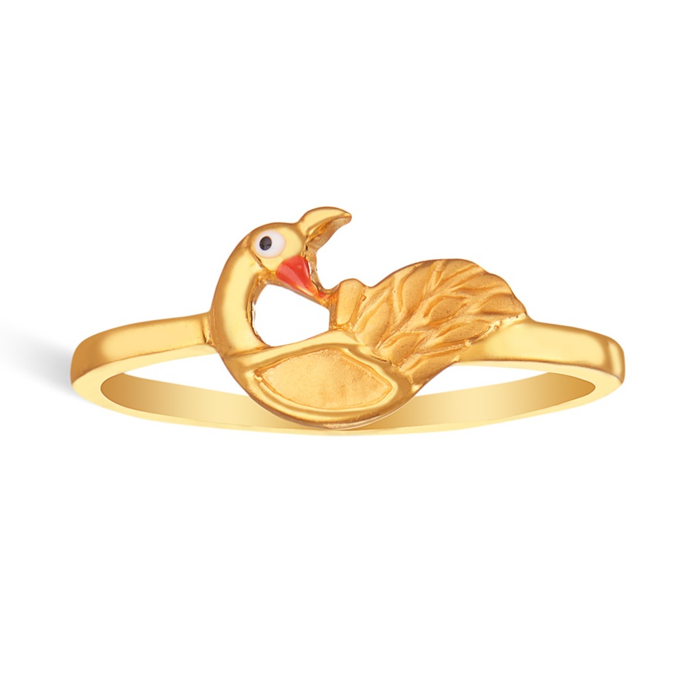 Gold Peacock Design Ring