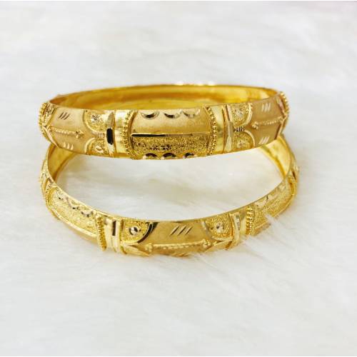 22K Gold Fancy Bangle Kada