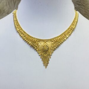 916 Gold Designer Short Necklace