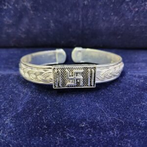70K Silver Sathiya Design Kada