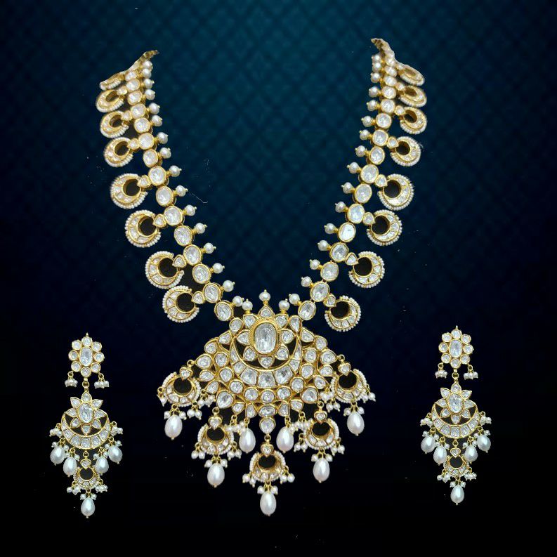 kundan polki string