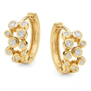Gold With diamond Earring
