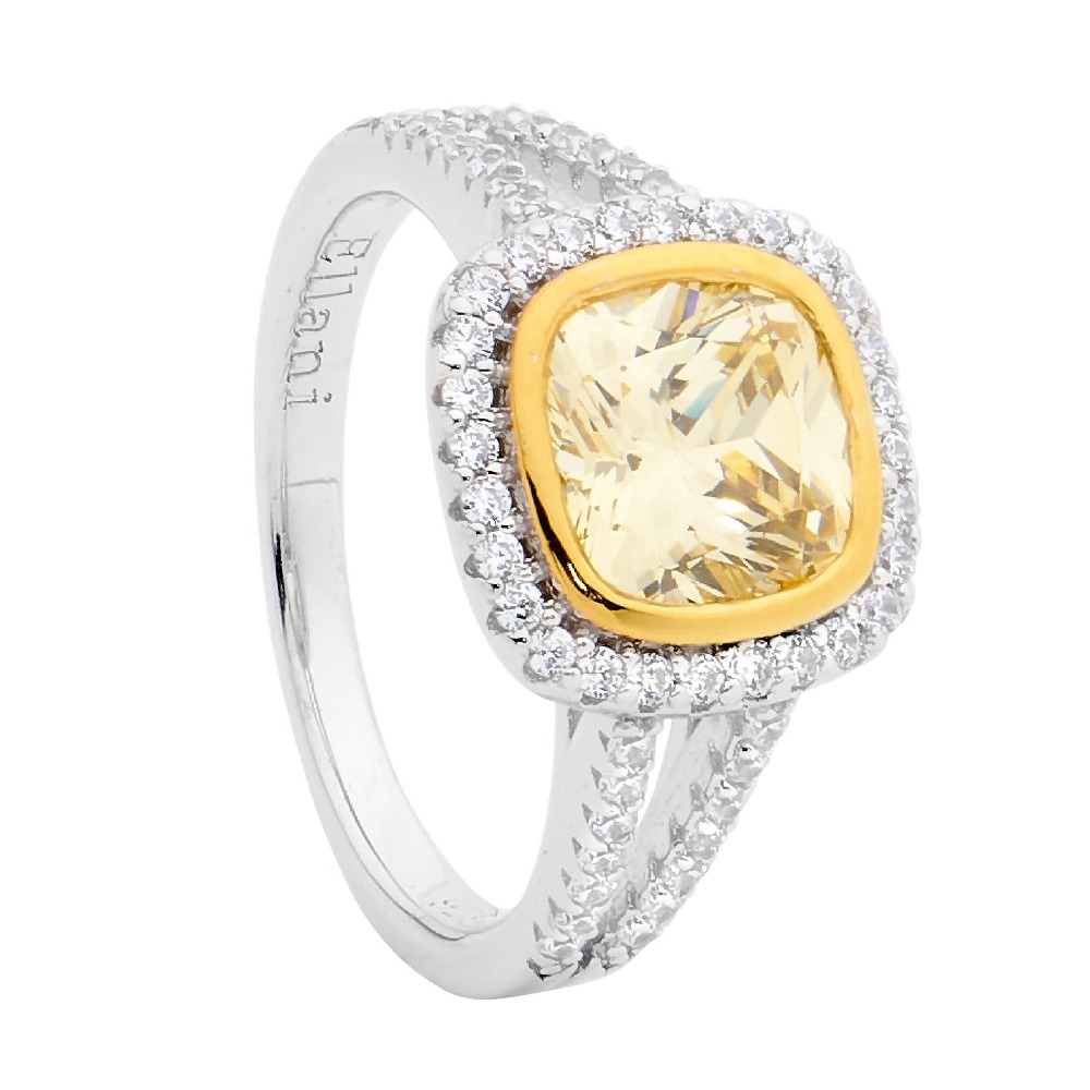 925 Silver With Diamond Ring