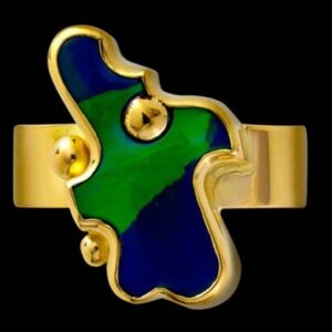 18k Yellow Gold Free shape Ring