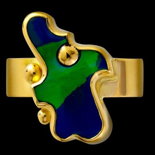18k Yellow Gold Free shape Ring