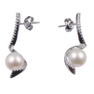Silver With Pearl Willa Earrings