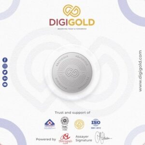 Digigold 50 gram silver coin 24k (99.9%)