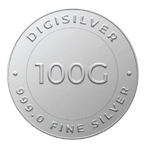 Digigold 100 gram silver coin 24k (99.9%)