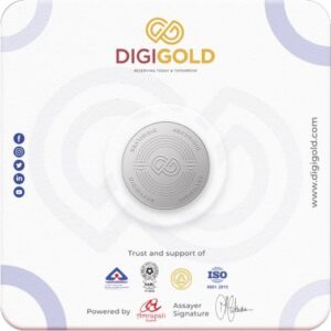 Digigold 10 gram silver coin 24k (99.9%)