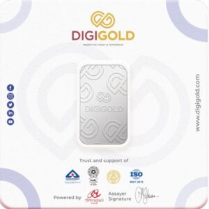 Digigold 1000 gram silver mint bar 24k (99.9%)