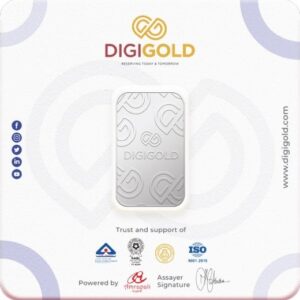 Digigold 250 gram silver mint bar 24k (99.9%)