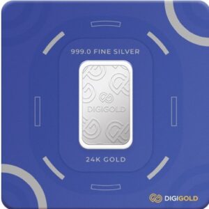 Digigold 25 gram silver mint bar 24k (99.9%)