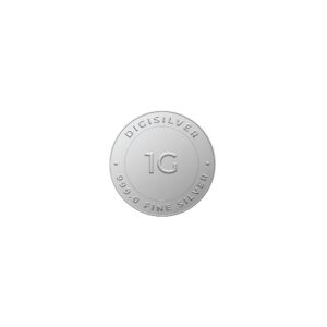 Digigold 1 gram silver coin 24k (99.9%)