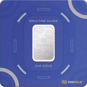 Digigold 20 gram silver mint bar 24k (99.9%)