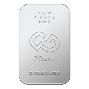 Digigold 20 gram silver mint bar 24k (99.9%)