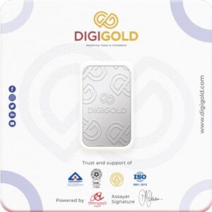 Digigold 10 gram silver mint bar 24k (99.9%)