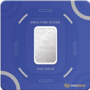 Digigold 10 gram silver mint bar 24k (99.9%)