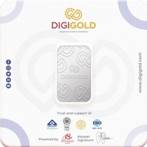Digigold 5 gram silver mint bar 24k (99.9%)