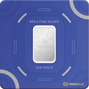 Digigold 5 gram silver mint bar 24k (99.9%)
