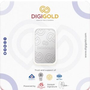 Digigold 1 gram silver mint bar 24k (99.9%)