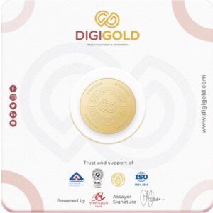 Digigold 50 gram gold coin 24k (99.9%)