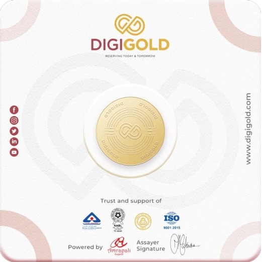 Digigold 1 gram gold coin 24k (99.9%) - Image 4
