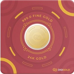 Digigold 1 gram gold coin 24k (99.9%)
