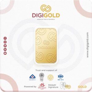 Digigold 100 gram gold mint bar 24k (99.9%)