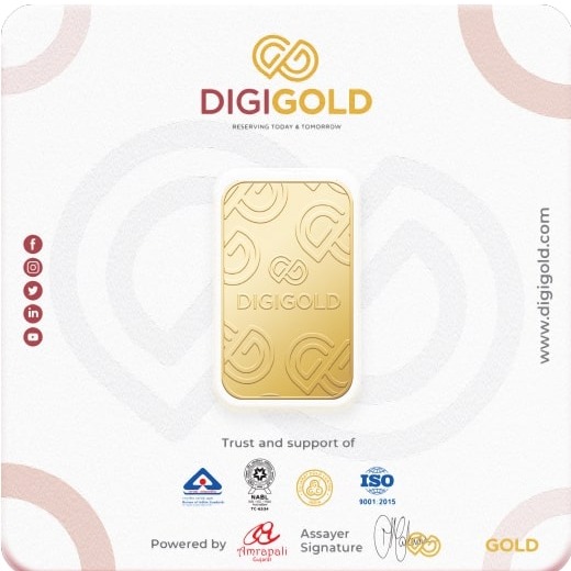 Digigold 5 gram gold mint bar 24k (99.9%) - Image 4