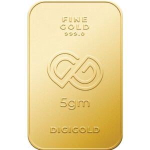Digigold 5 gram gold mint bar 24k (99.9%)