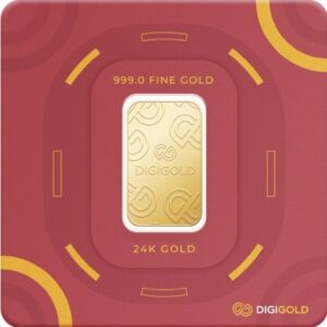 Digigold 2.5 gram gold mint bar 24k (99.9%)