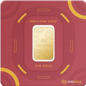 Digigold 2 gram gold mint bar 24k (99.9%)