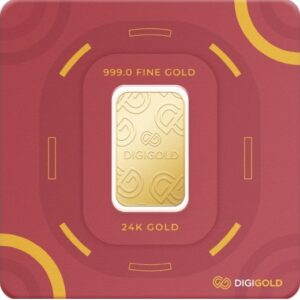 Digigold 2 gram gold mint bar 24k (99.9%)