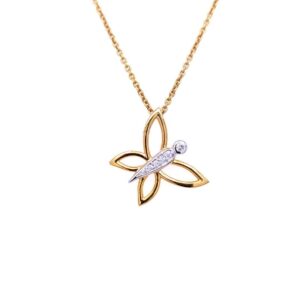 Butterfly Whisper Diamond Pendant & Earrings Set