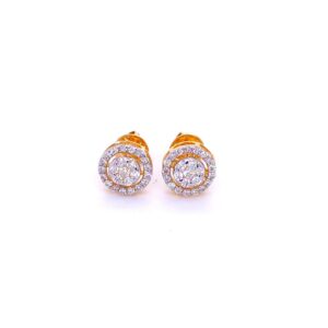 Halo Circlet Diamond Pendant & Earrings Set