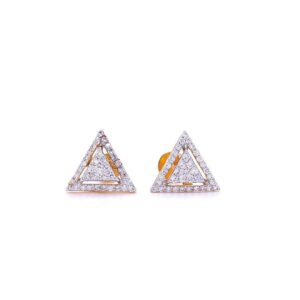 Efa triangle diamond pendant set