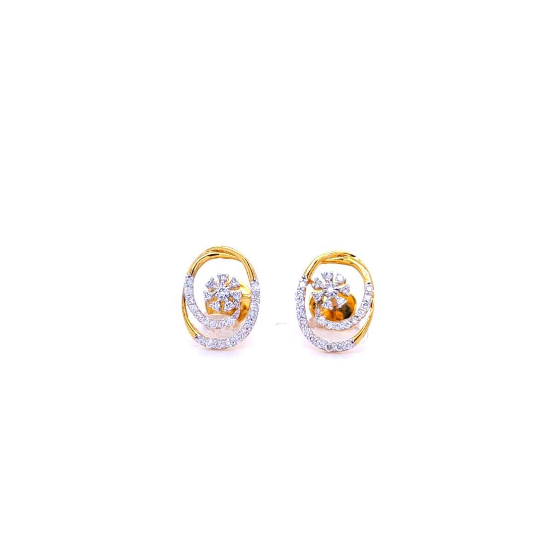 Radiant Grace Diamond Earrings - Image 2