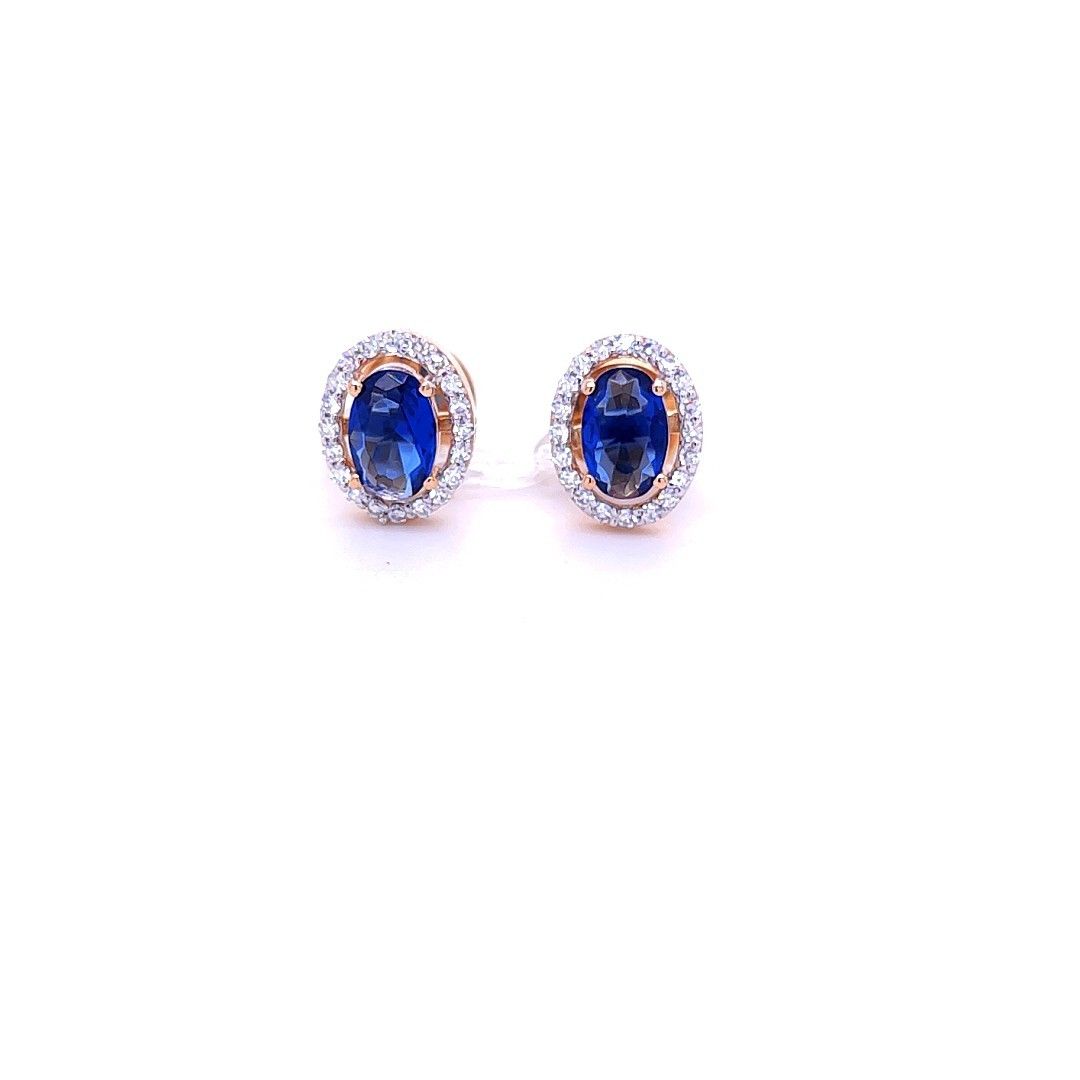 Exquisite glam diamond stud earrings - Image 2