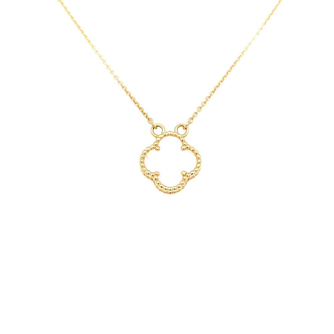 Mother of Pearl Gold Necklace Set - Image 2