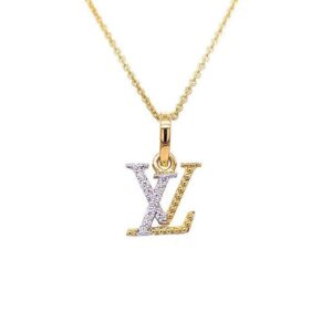LV Diamond Pendant & Earring Set